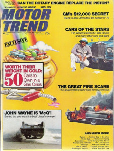 MOTOR TREND 1974 MAR - McQ, CORVAIR/CAVALIER, BUICK Y